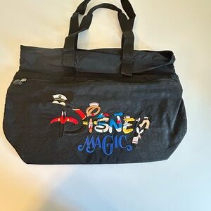 Disney Magic Cruise Line Black and Multicolor Tote